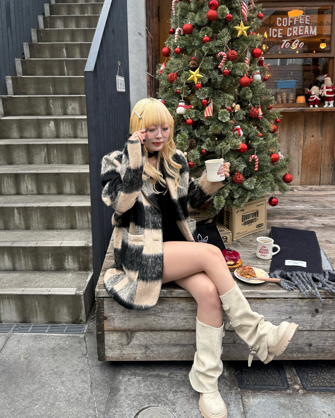 オーバーサイズレトロチェックジャケット HZ0033 – YOLO（ヨロ