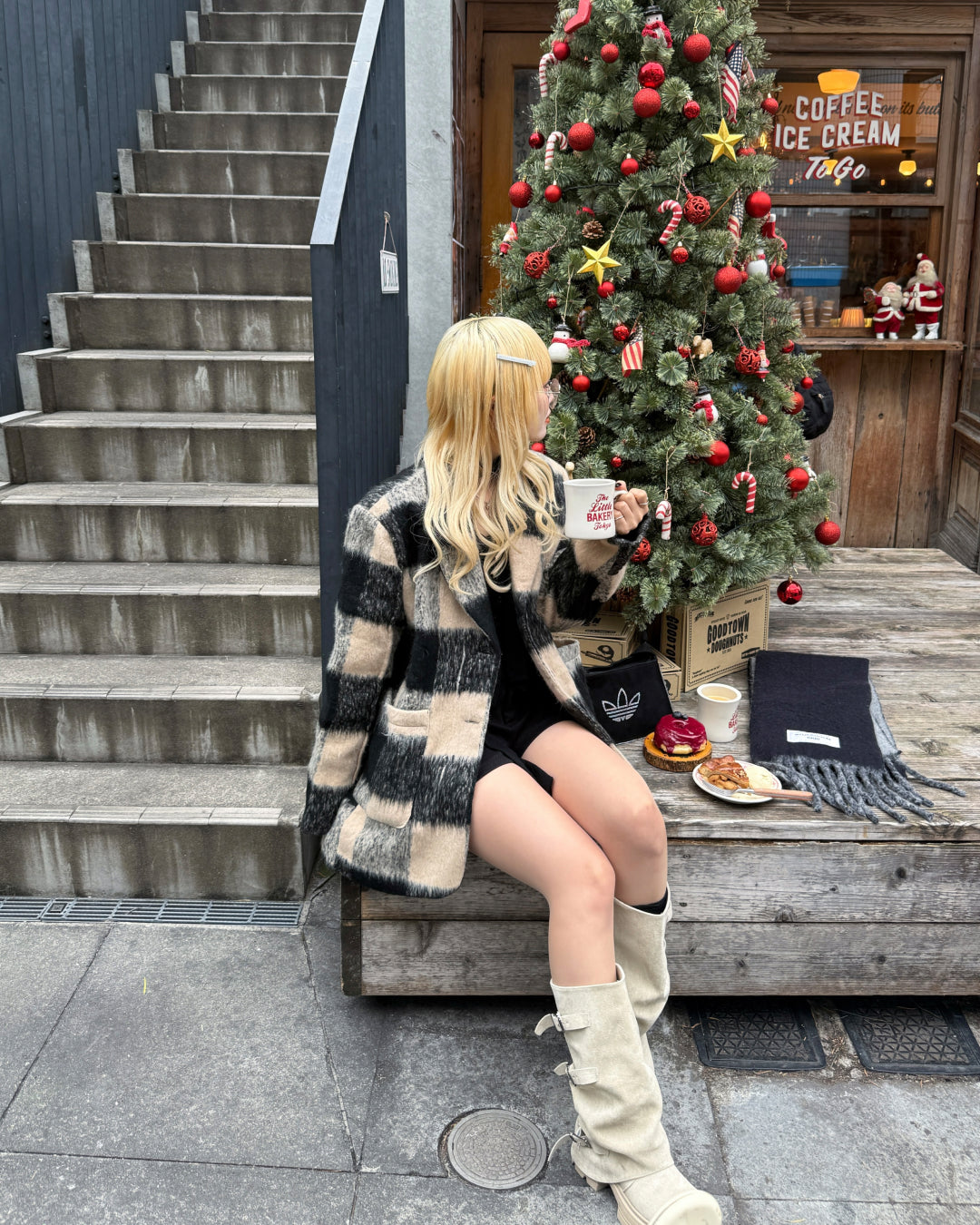 オーバーサイズレトロチェックジャケット HZ0033 – YOLO（ヨロ