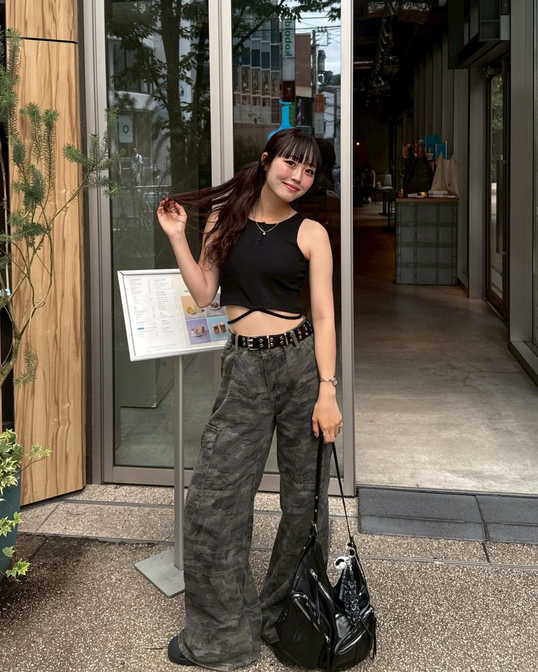 サイドポケット迷彩カーゴパンツ | lululana