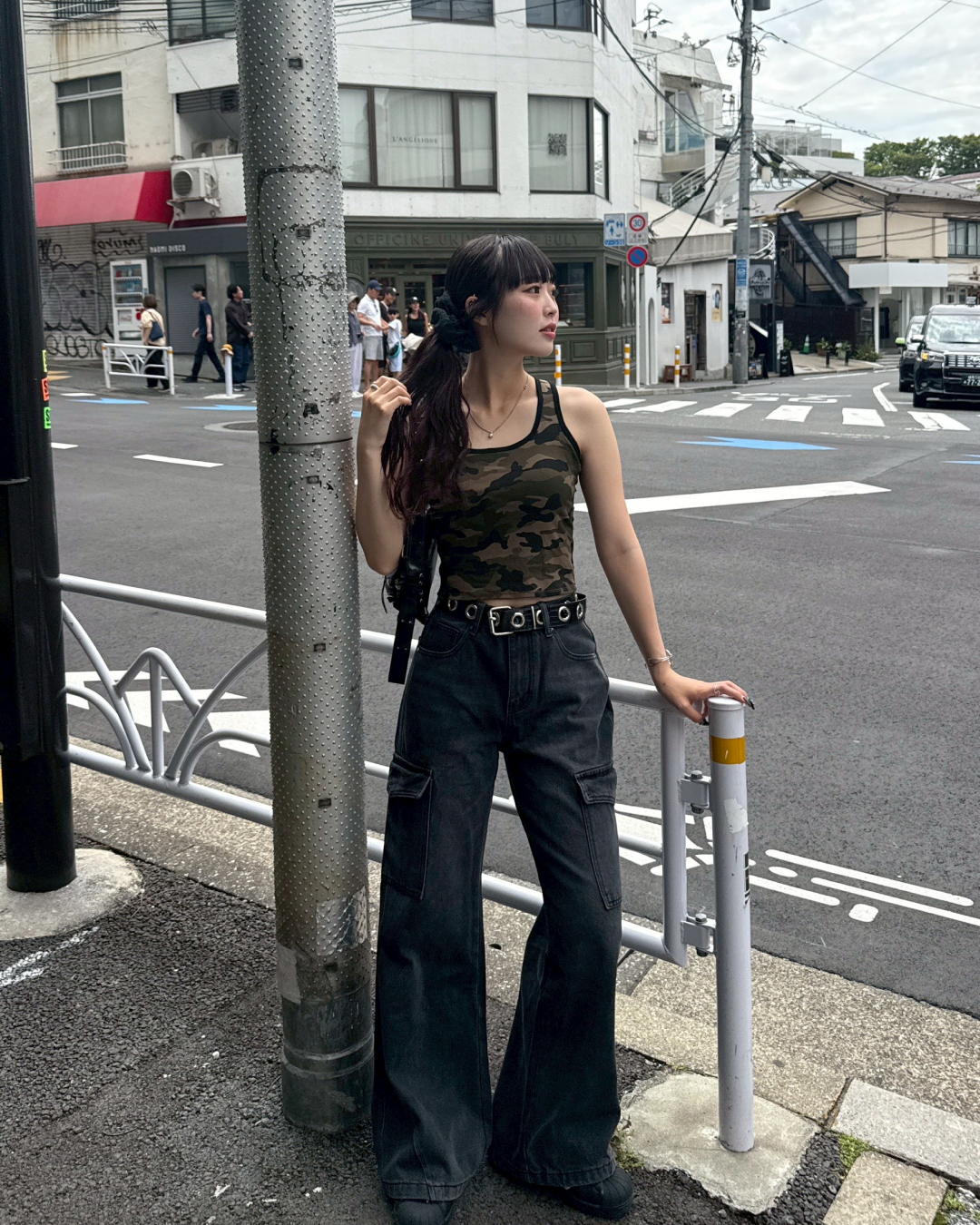 迷彩柄 ブラック タンクトップ US製 GROUP fight　Lサイズ 迷彩柄 ブラック タンクトップ US製 GROUP fightLサイズ