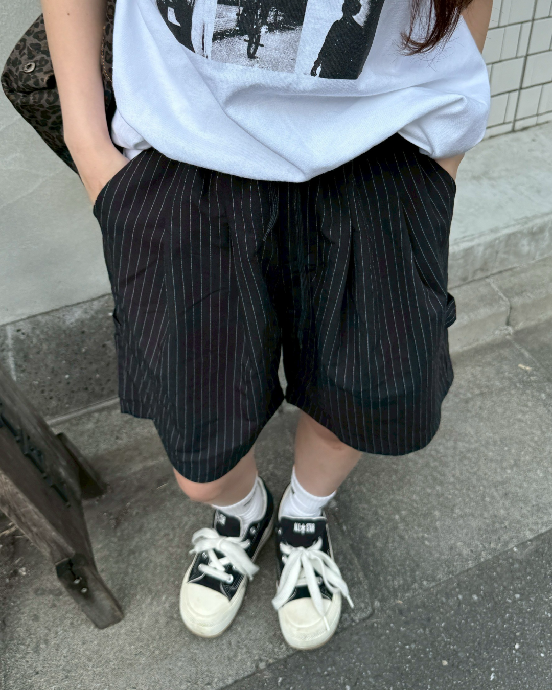 ボーイッシュストライプハーフパンツ HZ0161