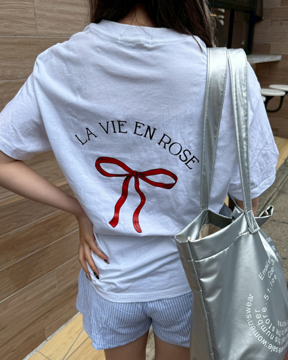 バックリボンTシャツ HZ1040