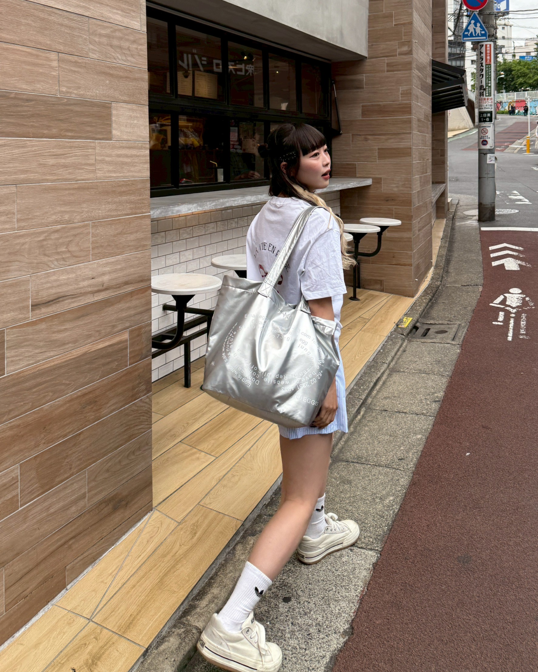 バックリボンTシャツ HZ1040