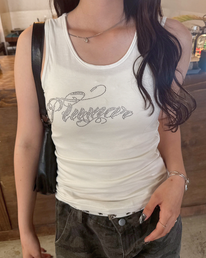 ラインストーンロゴタンクトップ HZ1009 – YOLO(ヨロ ラインストーンロゴタンクトップ HZ1009 – YOLO(ヨロ