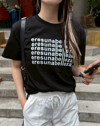 モノトーンレタリングTシャツ HZ1055