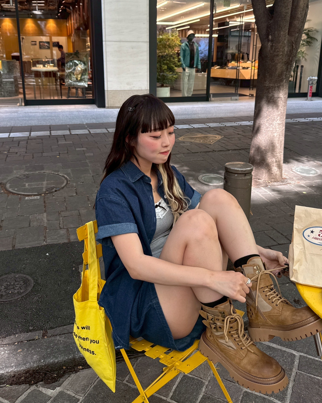 フレッシュイエロートートバッグ HZ1067 – YOLO(ヨロ フレッシュイエロートートバッグ HZ1067 – YOLO(ヨロ