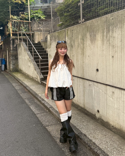 デニムショートラインパンツ HZ2009