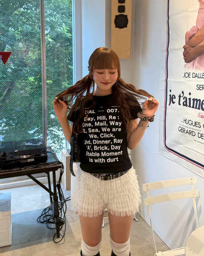 レタリングミニTシャツ HZ2021