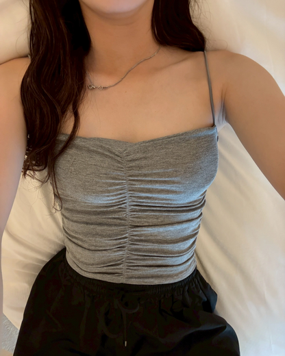 カップ付きプリーツトップス HZ2036