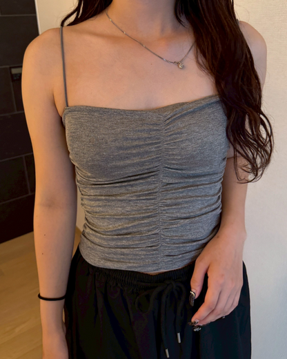 カップ付きプリーツトップス HZ2036