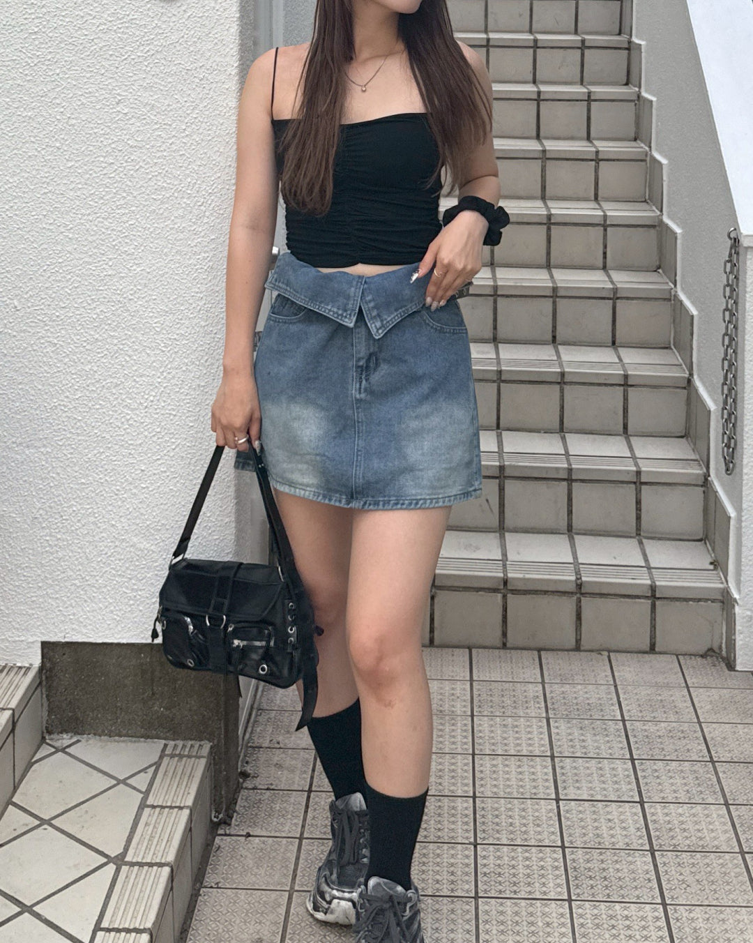 カップ付きプリーツトップス HZ2036