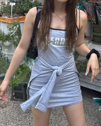 フェイクレイヤー迷彩キャミワンピース 
HZ2073