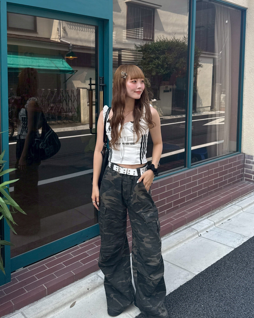 迷彩ワイドパンツ HZ2093