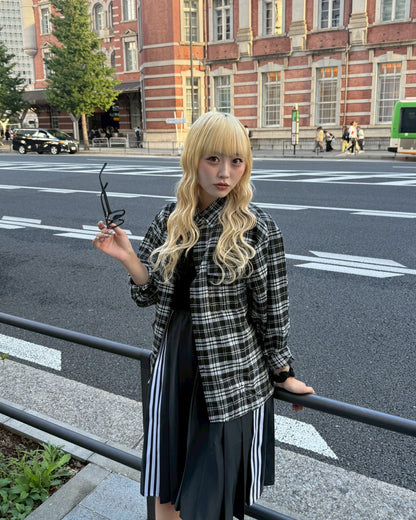 ブラックチェックシャツ HZ2128