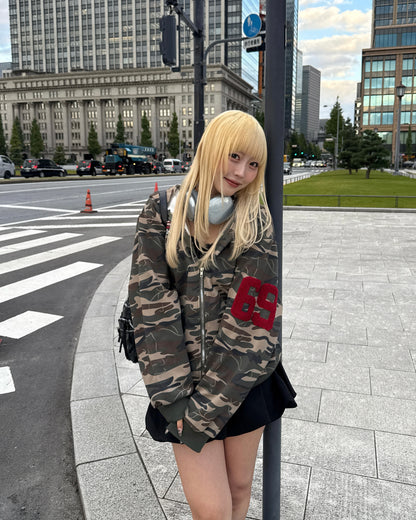 迷彩デザインパーカー HZ2142