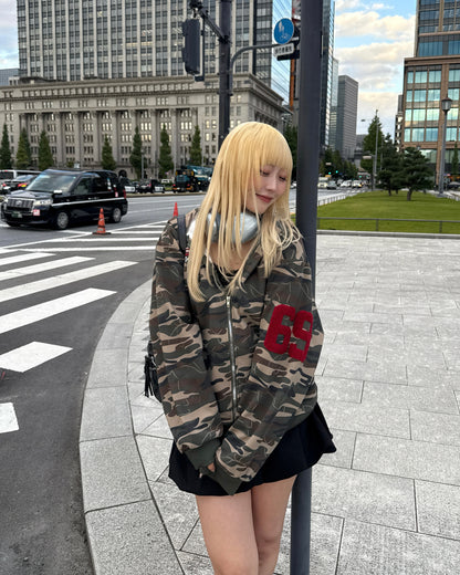 迷彩デザインパーカー HZ2142