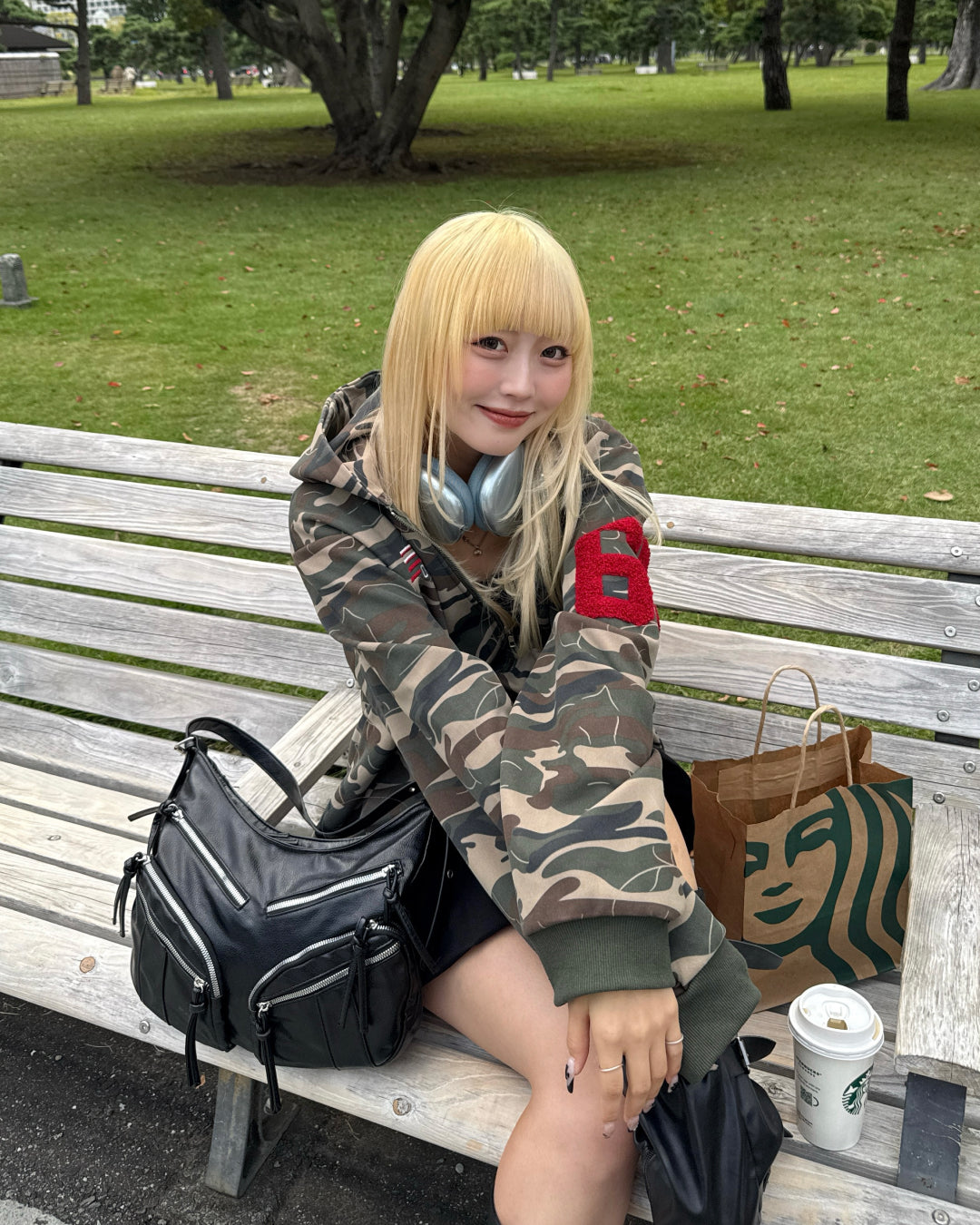 迷彩デザインパーカー HZ2142