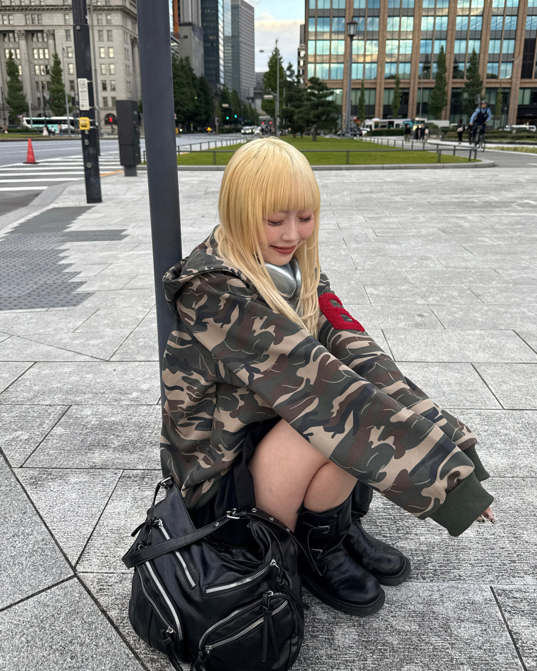 迷彩デザインパーカー HZ2142