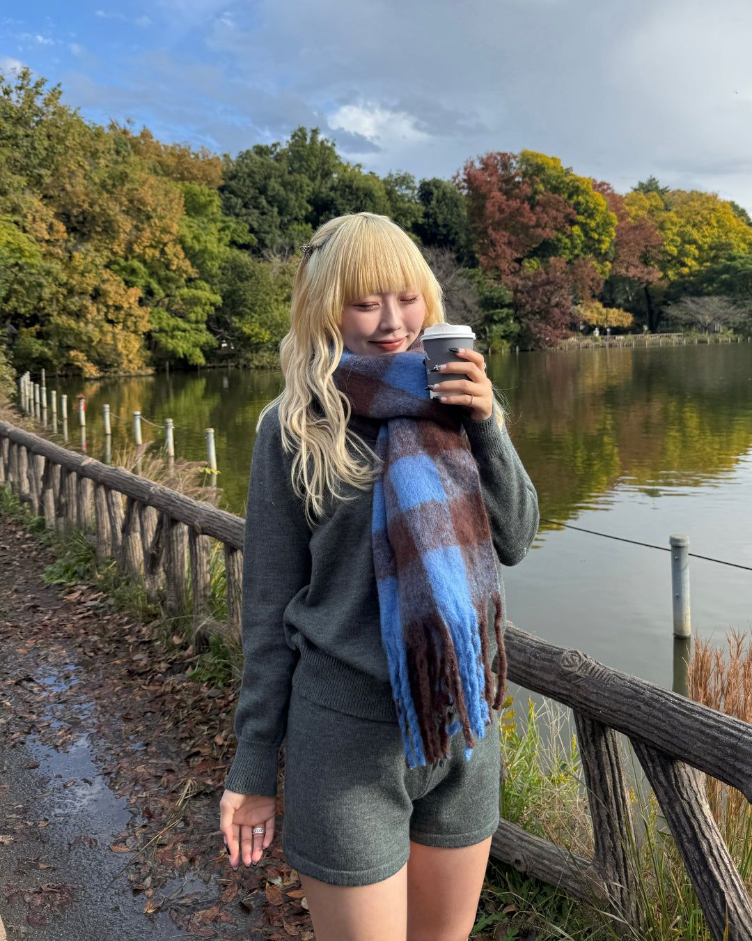 バイカラーマフラー HZ2161