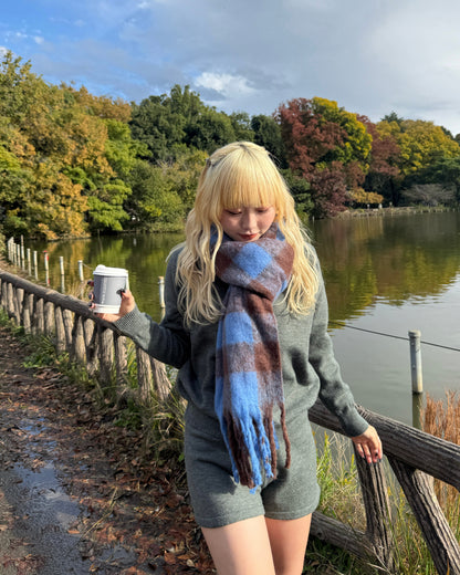 バイカラーマフラー HZ2161