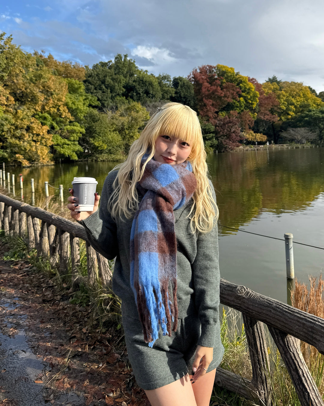 バイカラーマフラー HZ2161