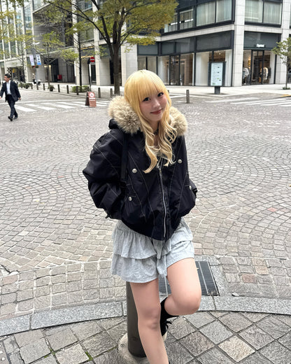 スウェットティアードミニスカート HZ2166