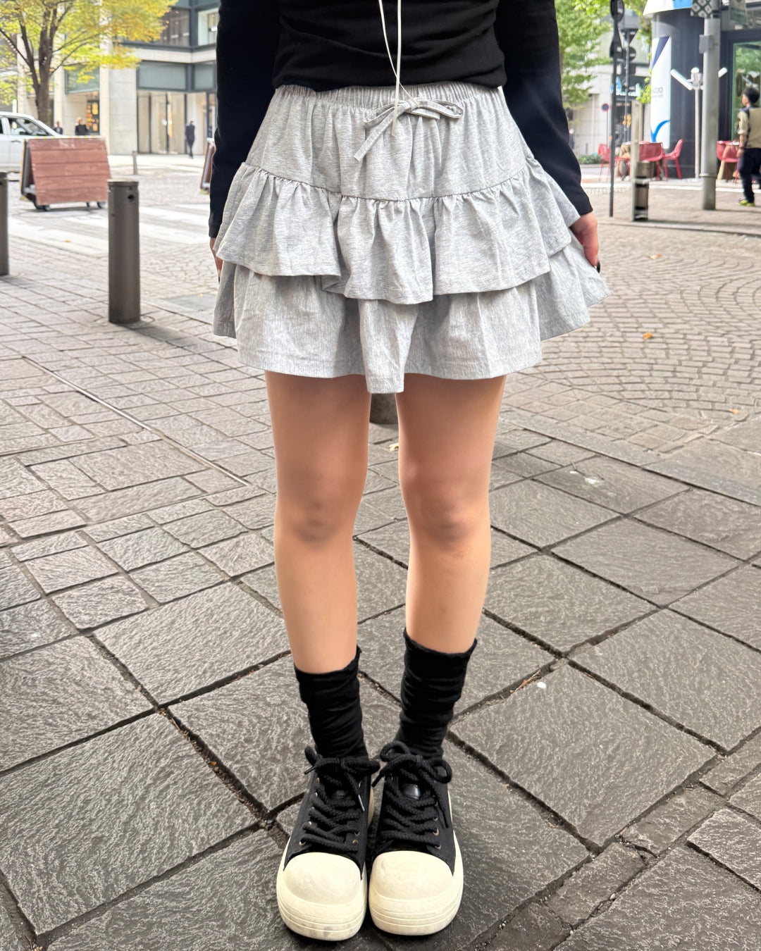 スウェットティアードミニスカート HZ2166