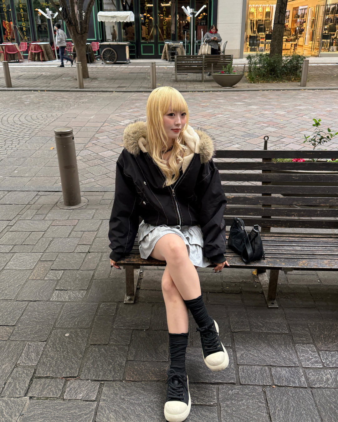 スウェットティアードミニスカート HZ2166