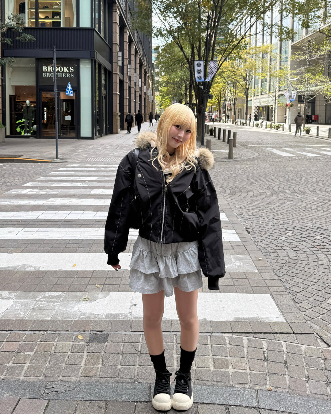 スウェットティアードミニスカート HZ2166