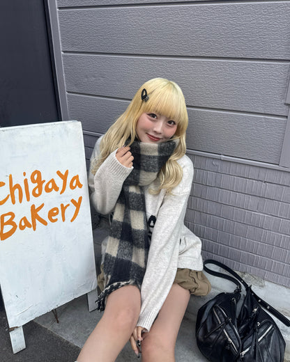 ブロックチェックマフラー HZ3003