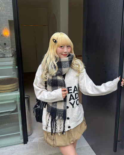 ブロックチェックマフラー HZ3003