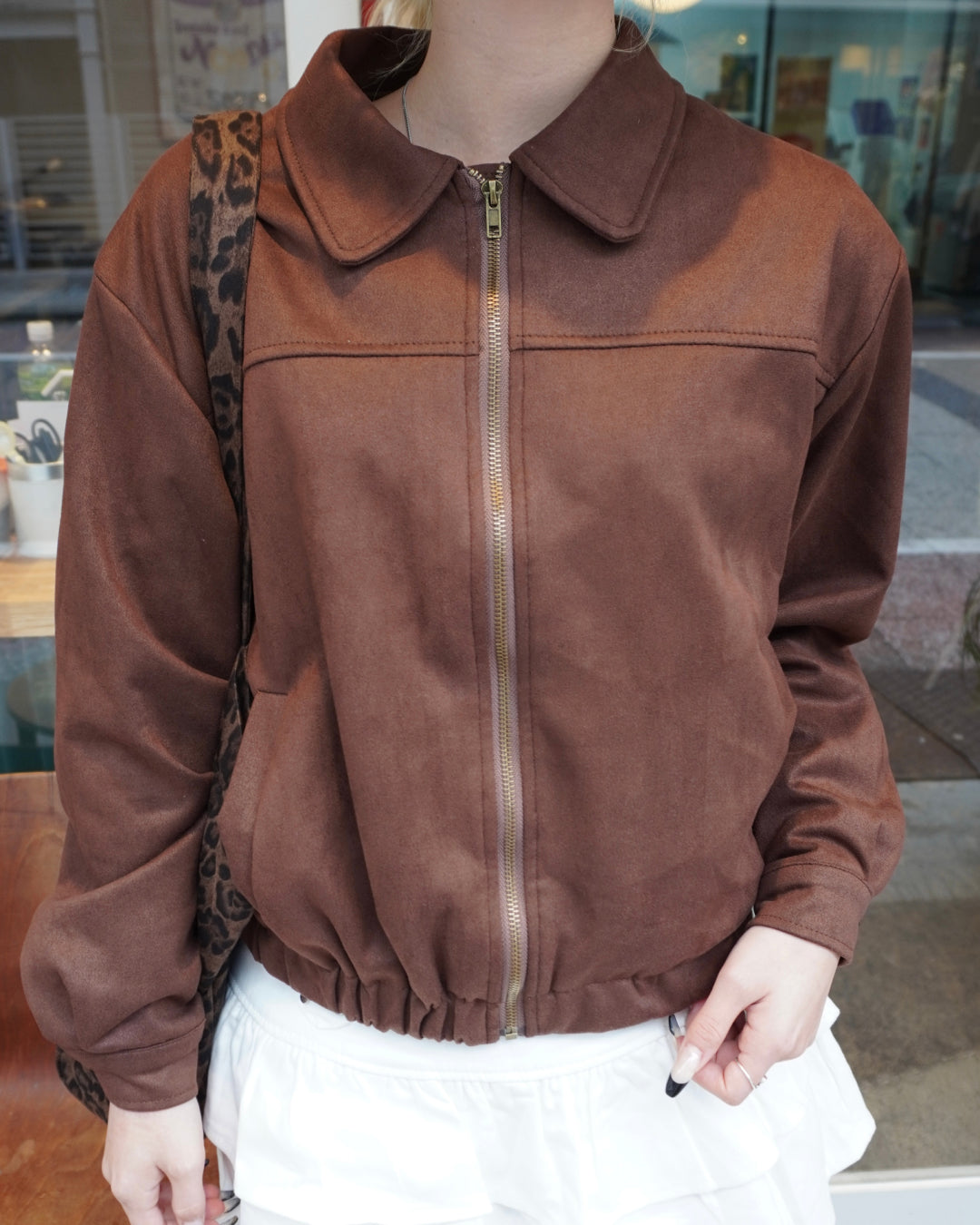 フェイクスウェードジャケット HZ3012