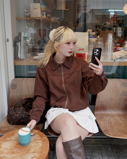 フェイクスウェードジャケット HZ3012