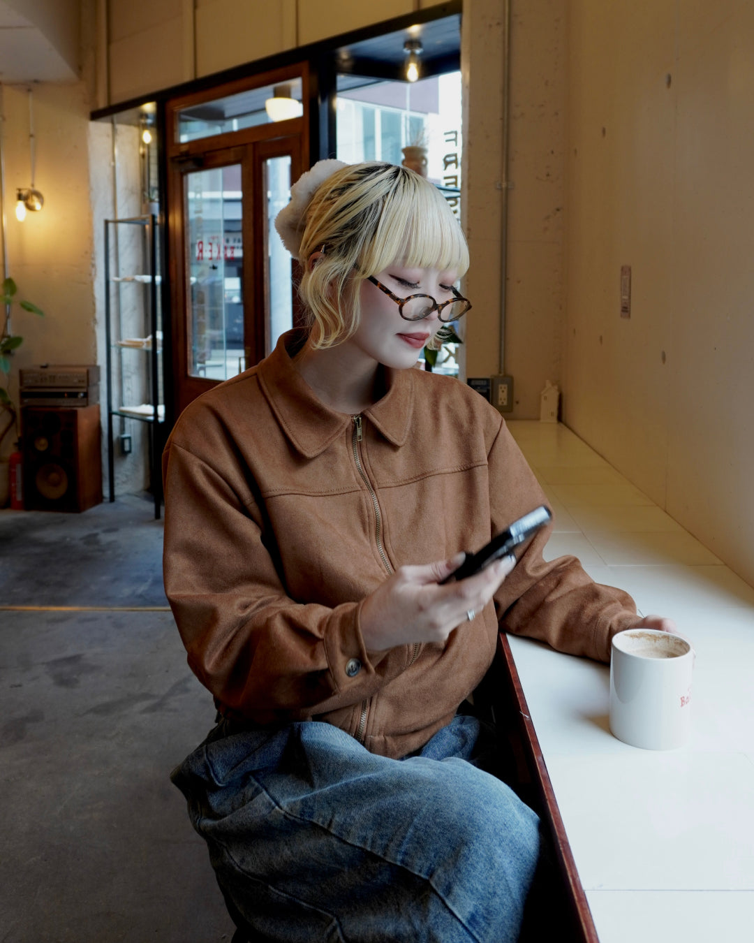 フェイクスウェードジャケット HZ3012