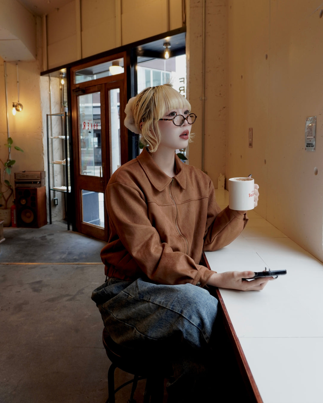 フェイクスウェードジャケット HZ3012