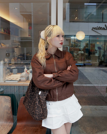 フェイクスウェードジャケット HZ3012