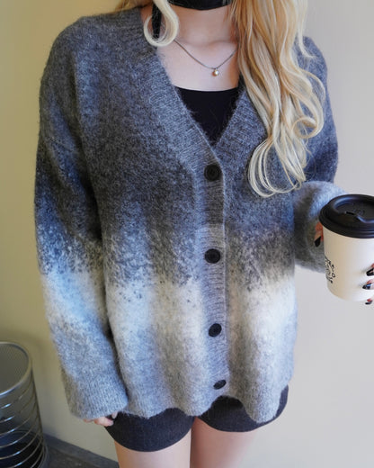 グラデーションニットカーディガン HZ3023