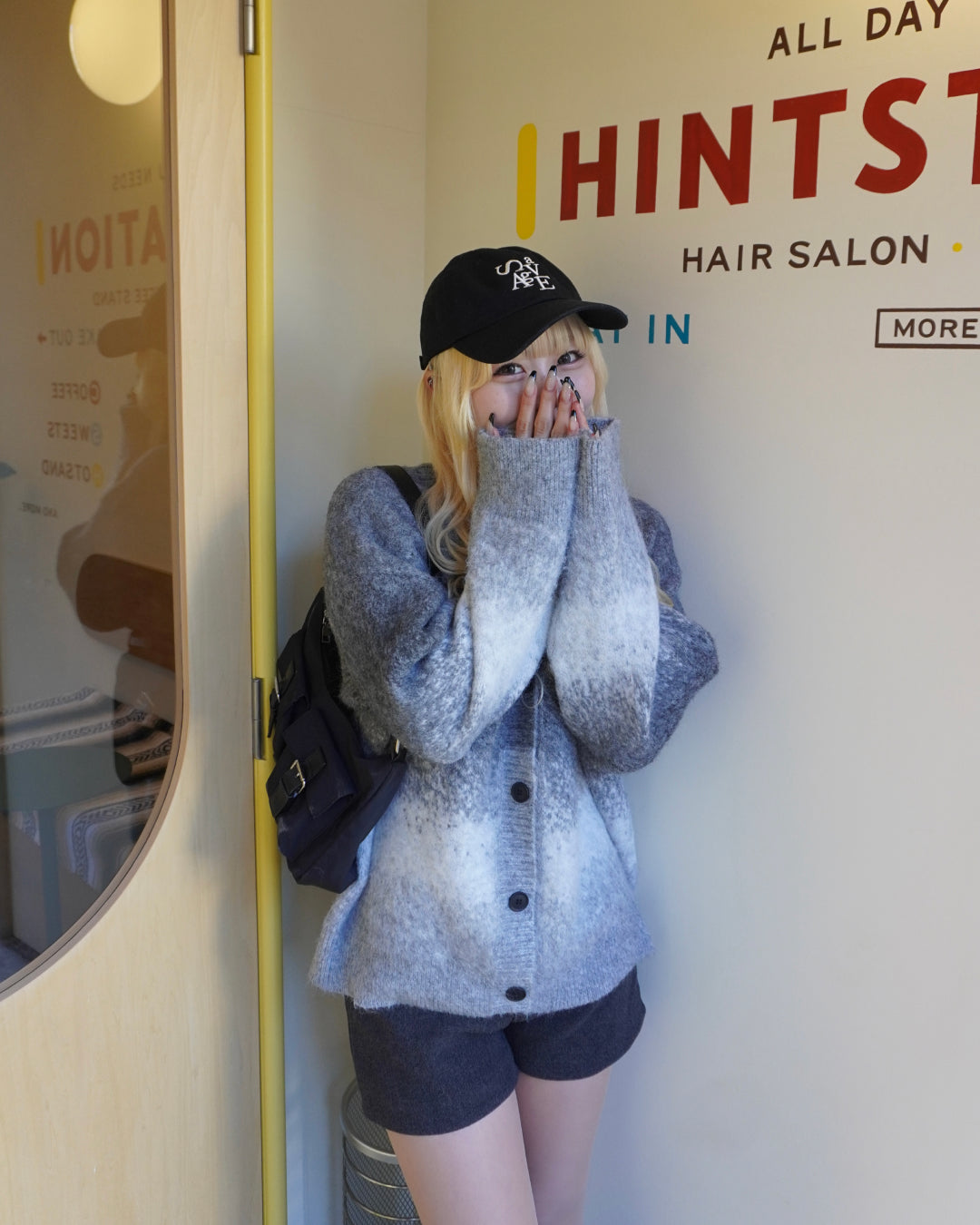 グラデーションニットカーディガン HZ3023