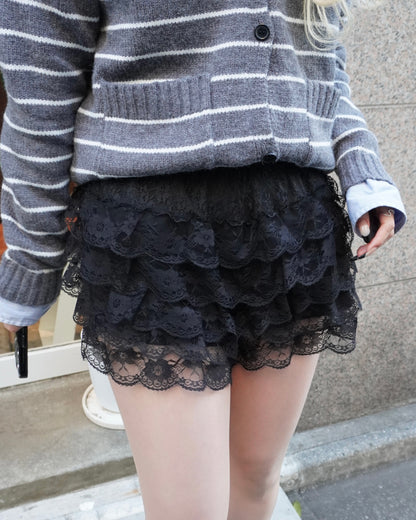 ティアードレースショートパンツ HZ3024