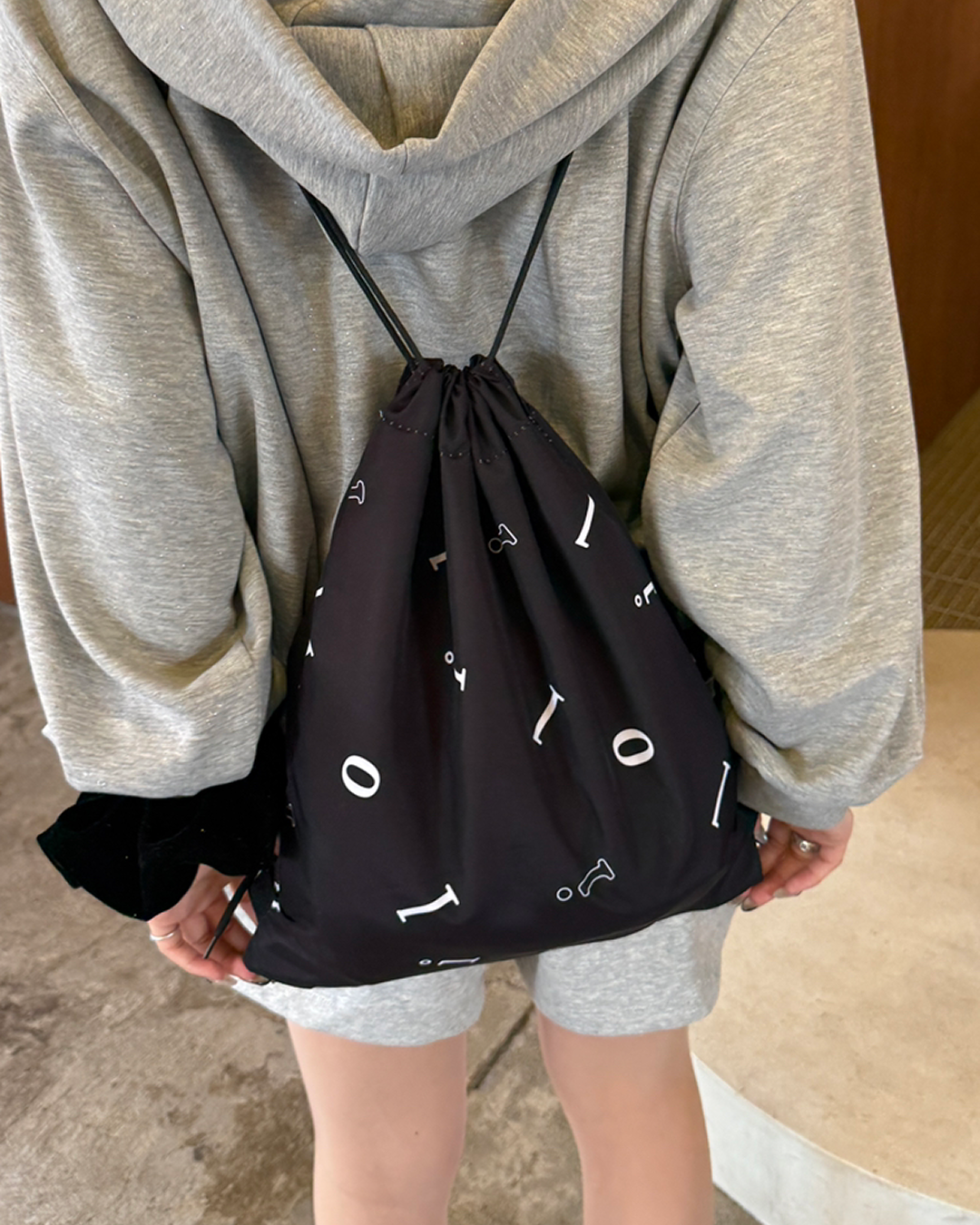 レタープリントナップサック HZ3048