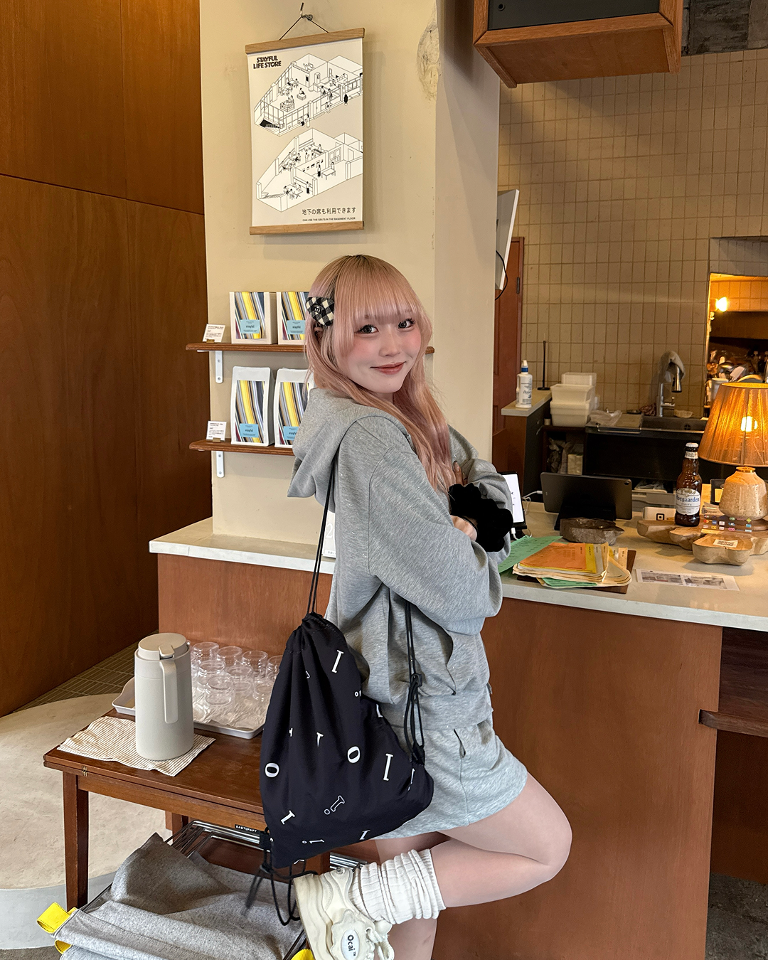 レタープリントナップサック HZ3048