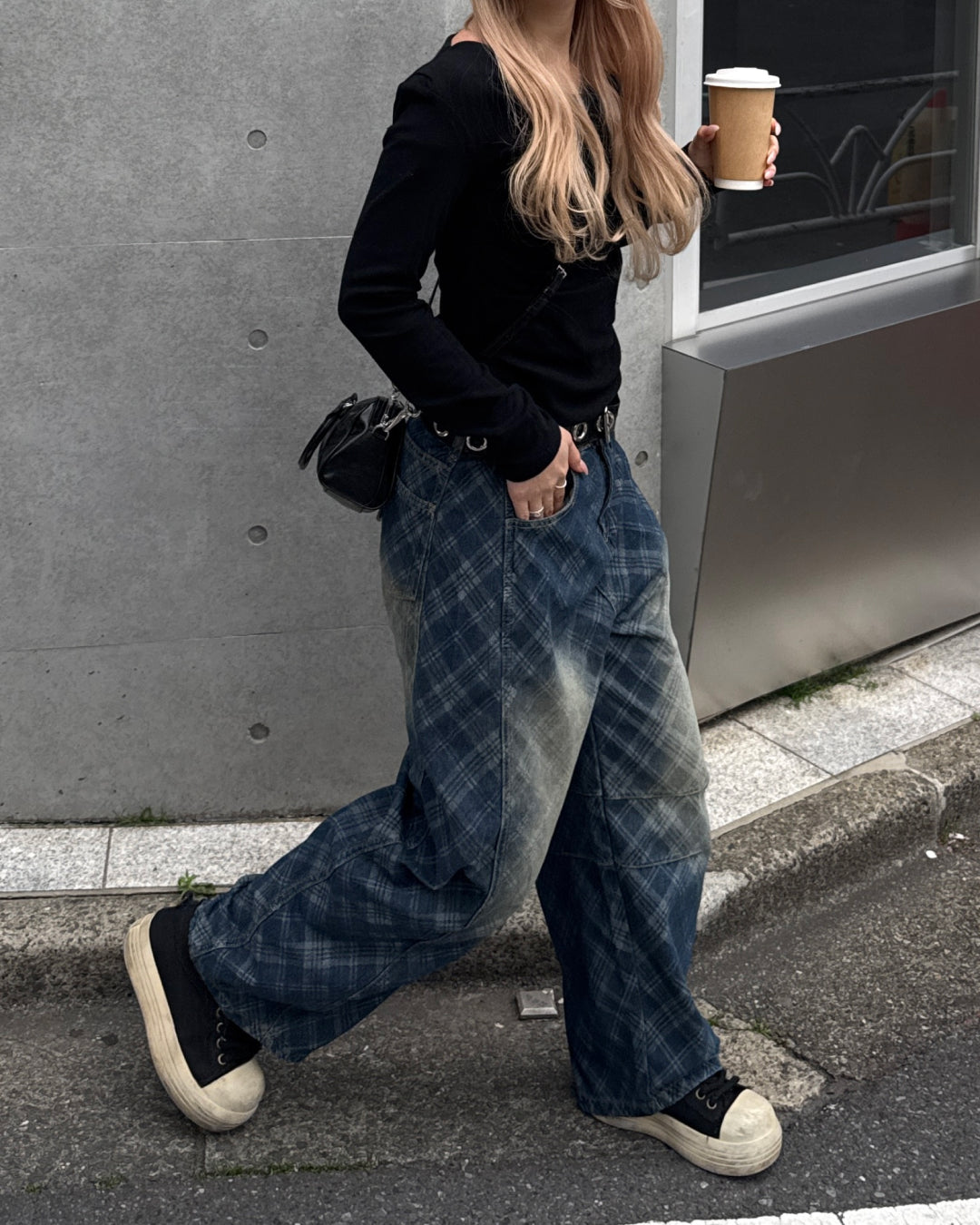 チェック柄デニム HZ3069