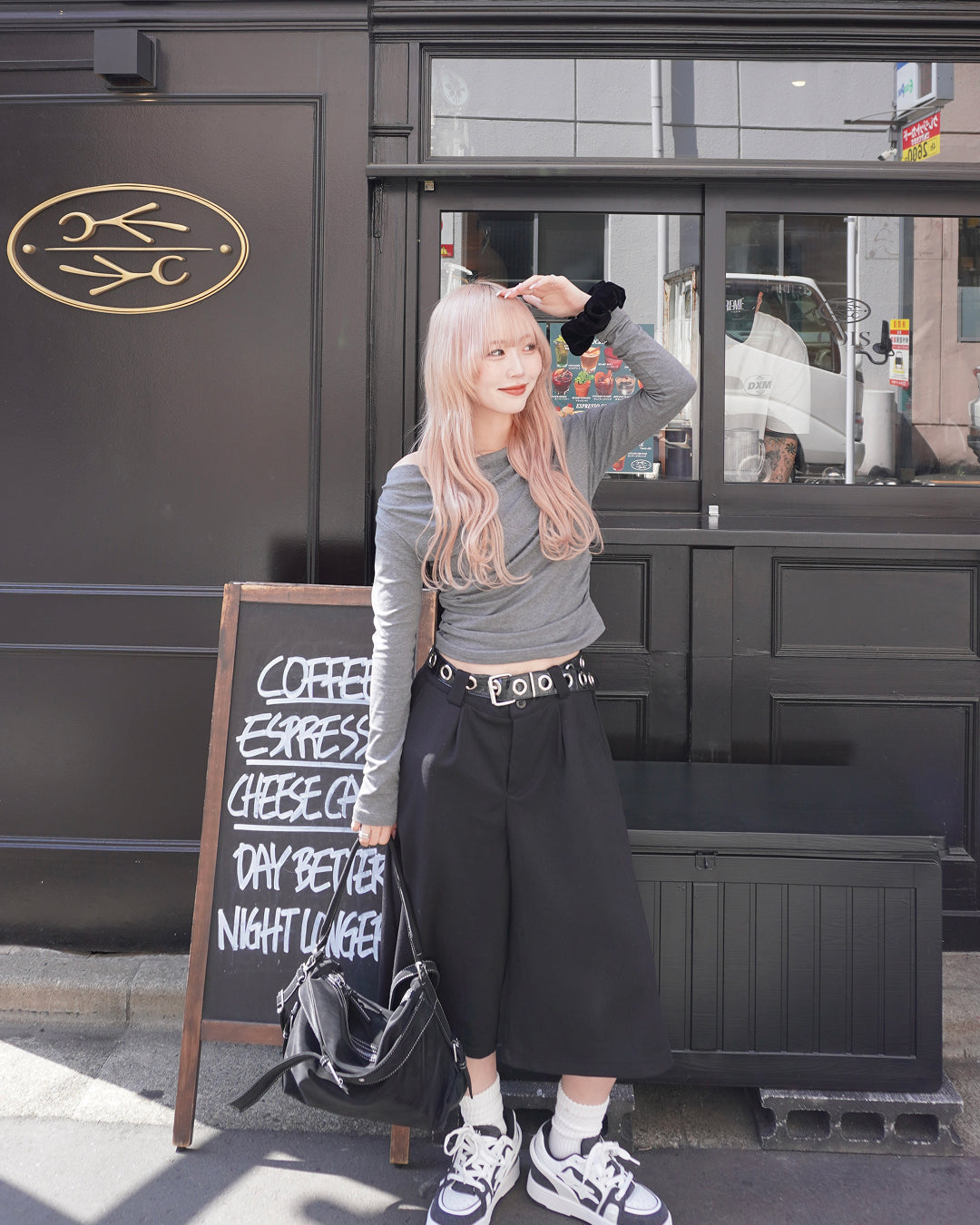 ウールクロップドカジュアルパンツHZ3070