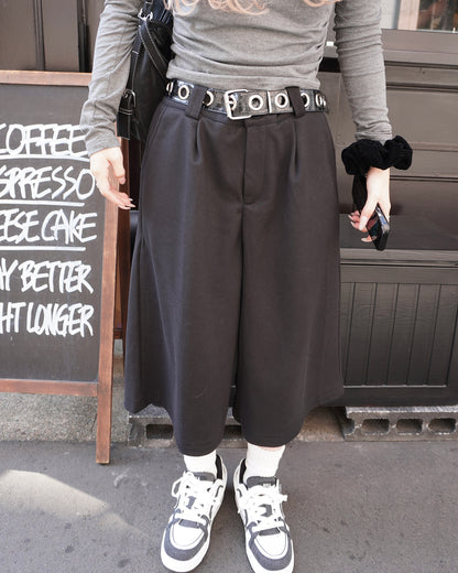 ウールクロップドカジュアルパンツHZ3070