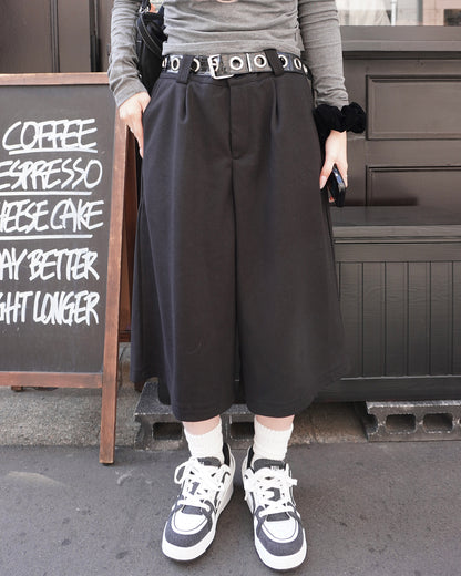 ウールクロップドカジュアルパンツHZ3070