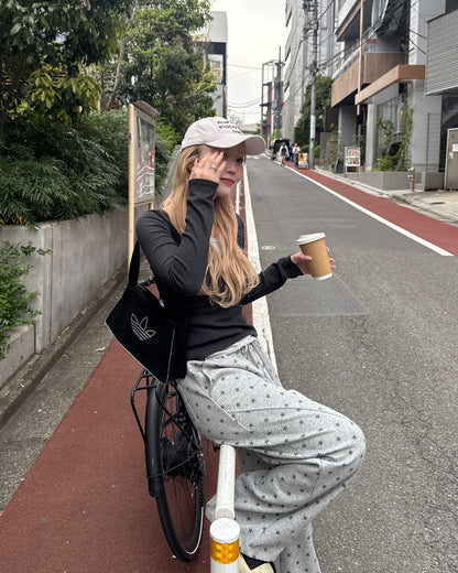 ドット柄スウェットパンツ HZ3080