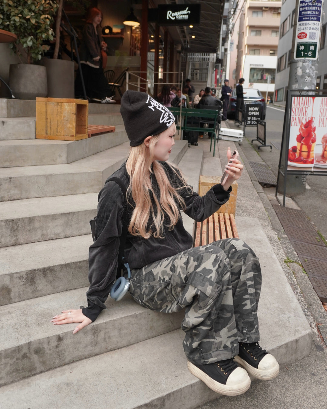 カーブシルエット迷彩パンツ HZ3081