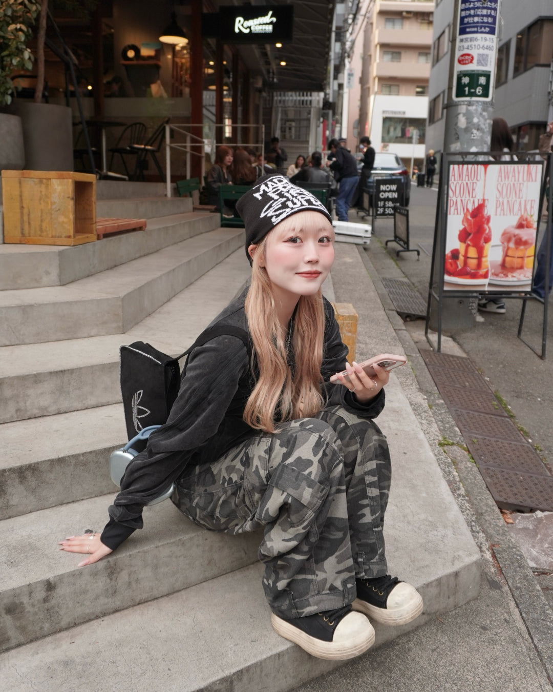 カーブシルエット迷彩パンツ HZ3081