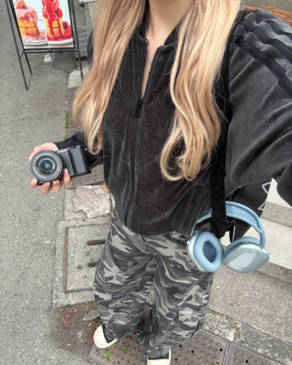 カーブシルエット迷彩パンツ HZ3081