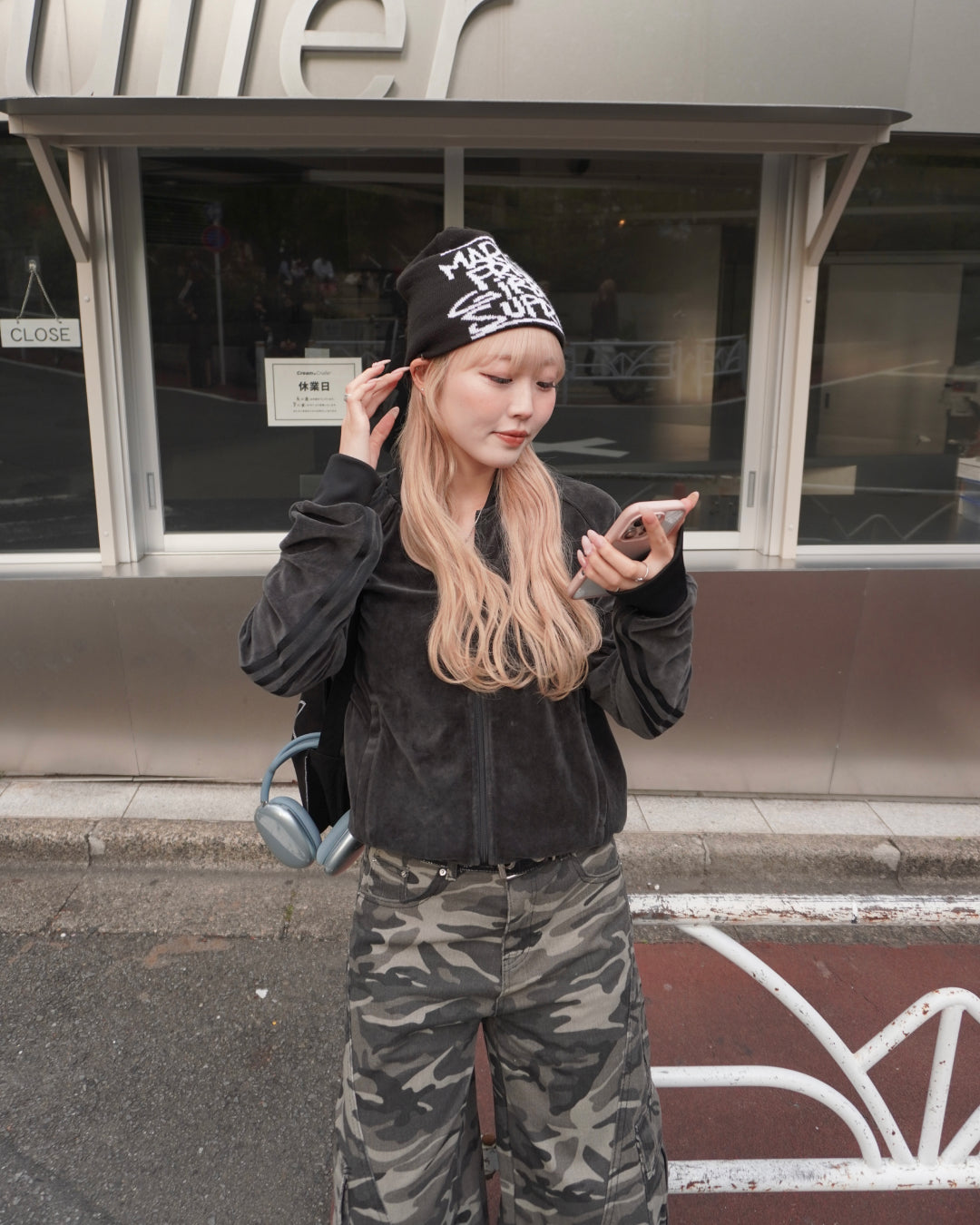 カーブシルエット迷彩パンツ HZ3081